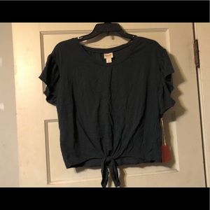 Mossimo Supply Co Soft Black Tie T-shirt